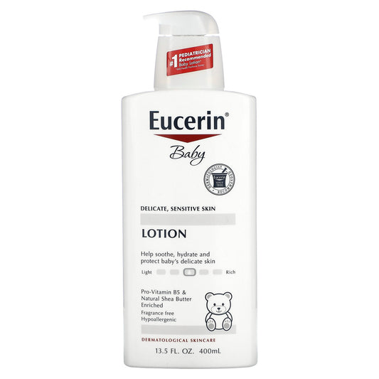 Eucerin Baby Lotion, Fragrance Free, 13.5 fl oz (400 ml)