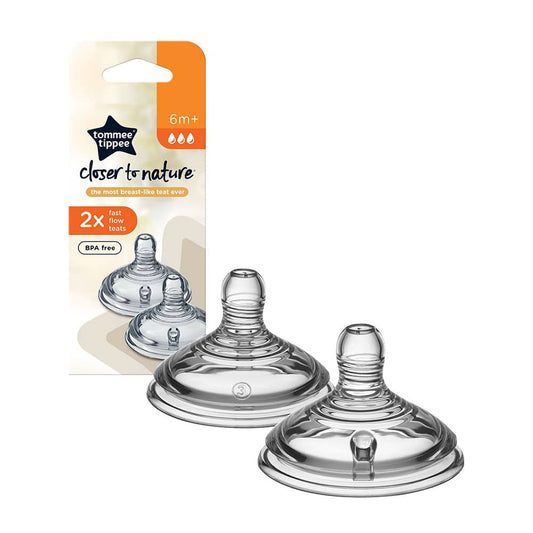 Tommee Tippee 6m+ 2count Teats