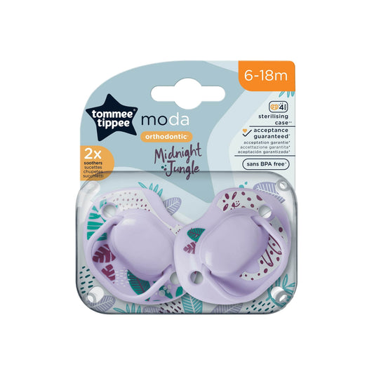 Tomee Tippee Midnight Jungle Soothers, 6-18M