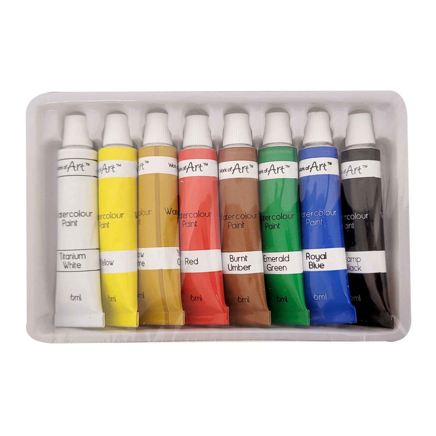 Water Colour Paint 8 × 6ml Tubes