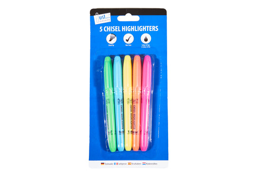 Chisel Highlighters - 5PC