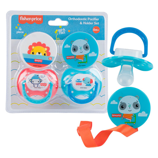 Fisher price 4 Pack Pacifier And Clip Set