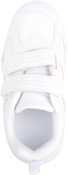 White Strap On School Shoe