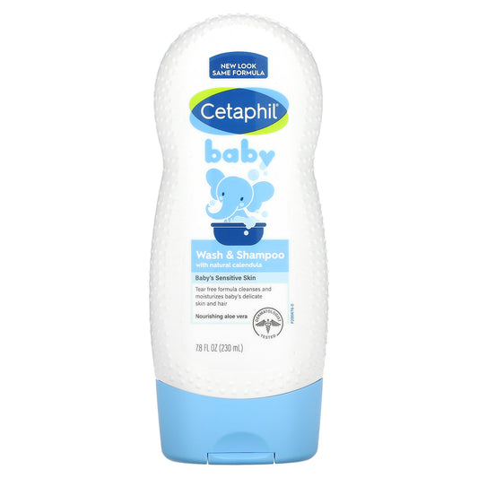Cetaphil Baby Wash & Shampoo with Natural Calendula, 7.8 fl oz (230 ml)