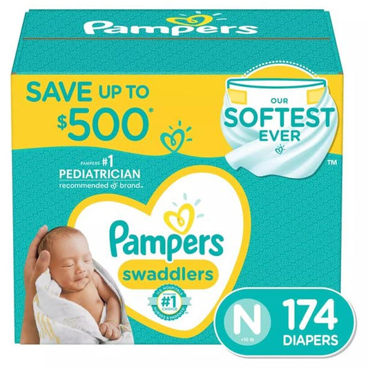 Pampers Swaddlers, Size 1, Count 174