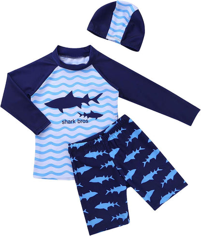 Blue Shark Swimwear Set