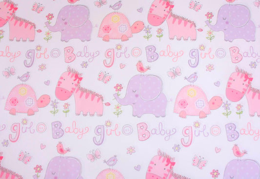 Baby Girl Wrapping Paper.