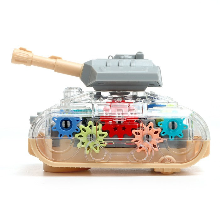 Tank "Gears", battery operated, light and sound