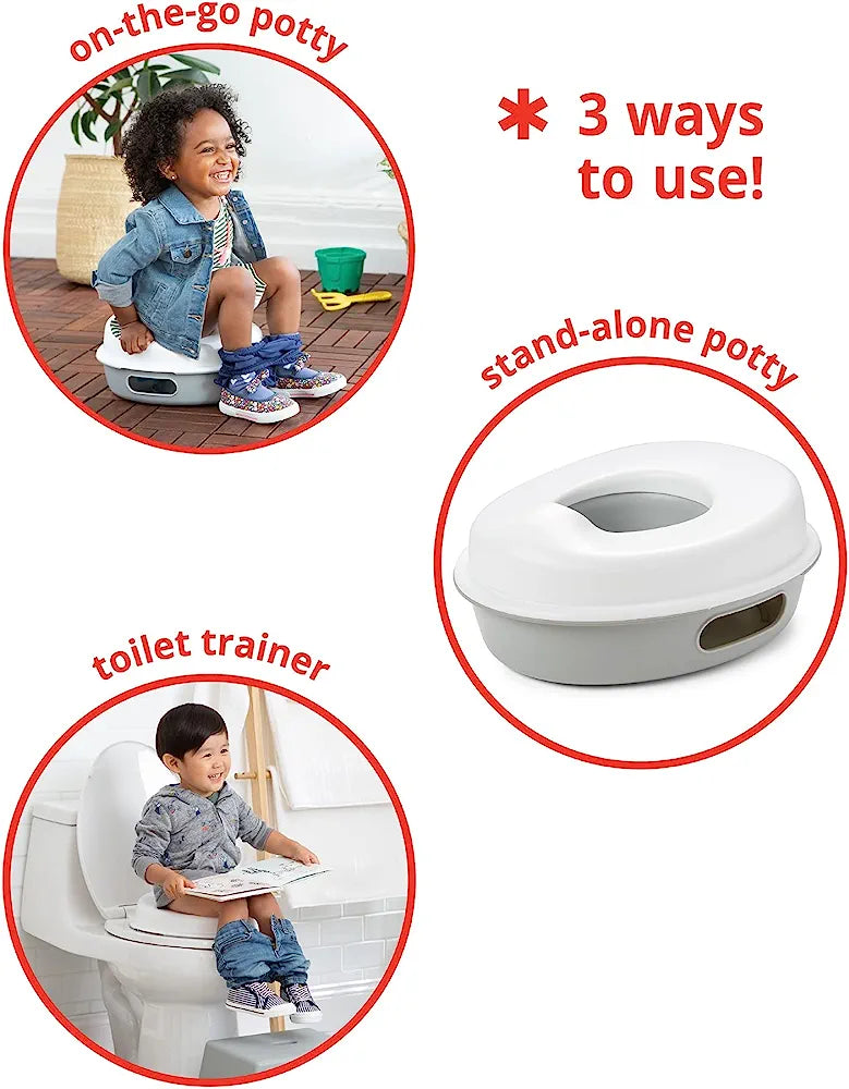 Skip Hop Potty Training Toilet, Go Time 3-in-1 Potty