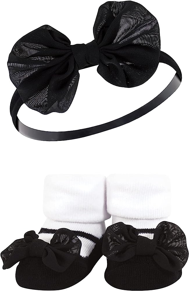 3 Pack Booties With 3 Headbands -(0-9Months)
