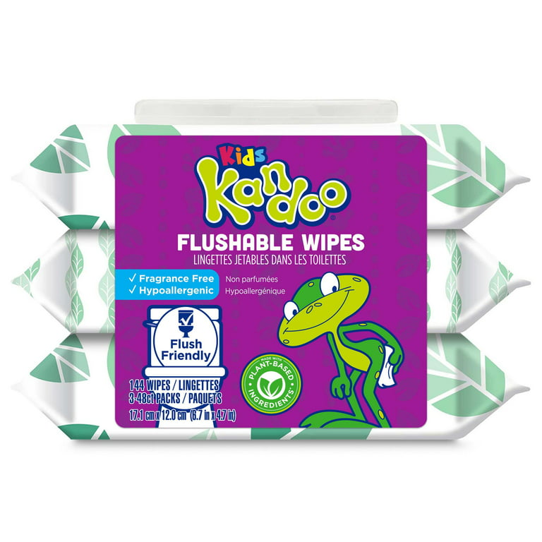 Kandoo Kids Sensitive Flushable Cleansing Wet Wipes