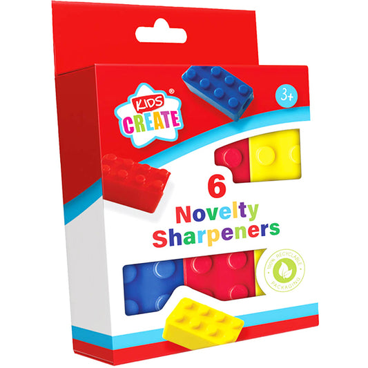 Create Brick Novelty Sharpener – Pack of 6