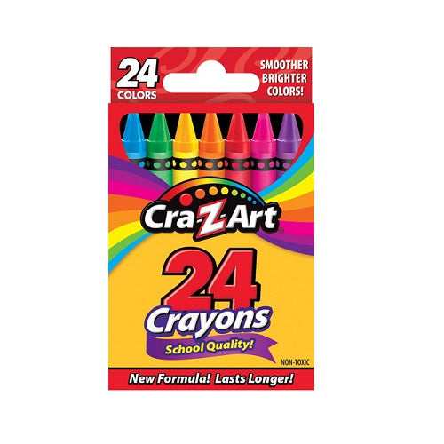 Cra-Z-Art Box Of 24 Count Of Colour Crayon