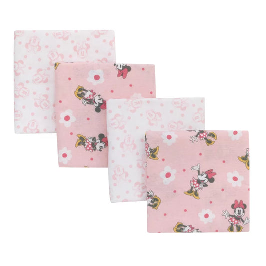 Disney Minnie Mouse 4 Pack Flannel