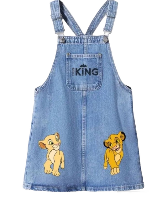 Disney Lion king Denim Dungaree Dress