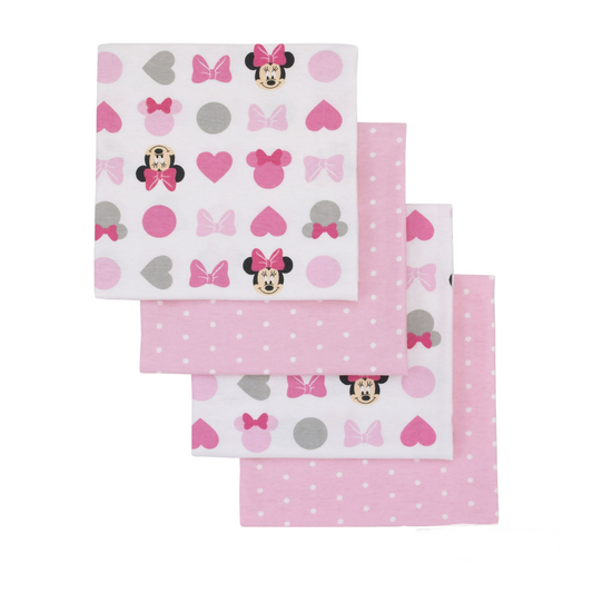 Disney Minnie Mouse 4 Pack Flannel.
