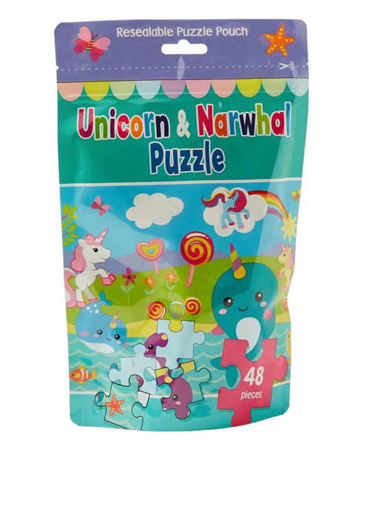 Alligator Unicorn and Narwhal Puzzle