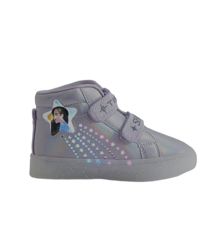 Disney Wish Lilac Holographic Light Up Trainers
