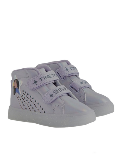 Disney Wish Lilac Holographic Light Up Trainers