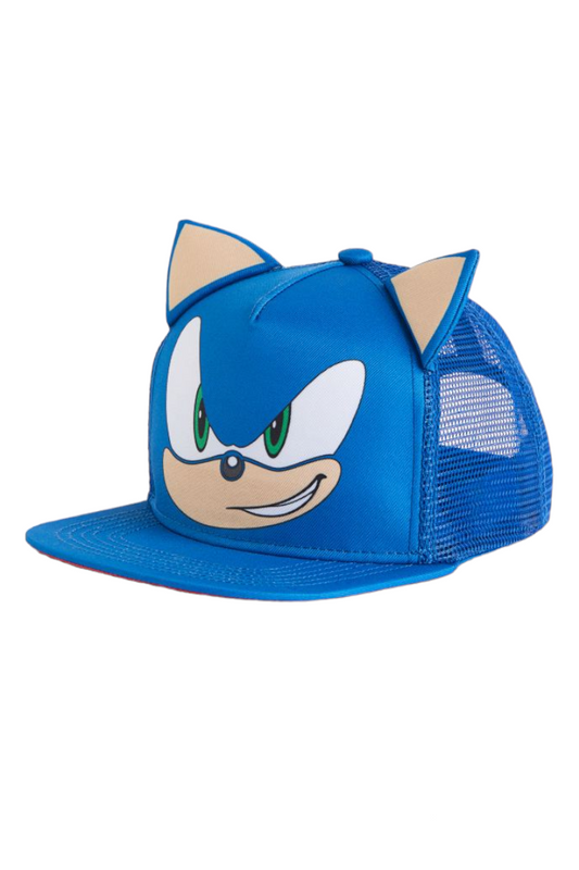 Sonic the Hedgehog Face Cap-Blue