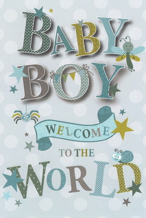 Baby Shower Card - Boy.