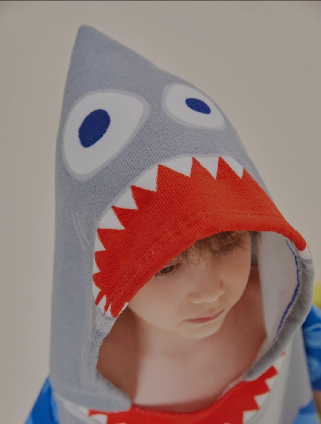 Kids Shark Poncho Towel