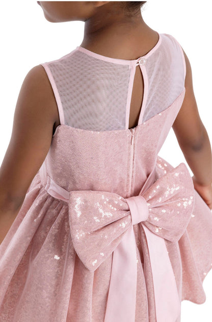 Powder Heart Neckline Girl Child Dress