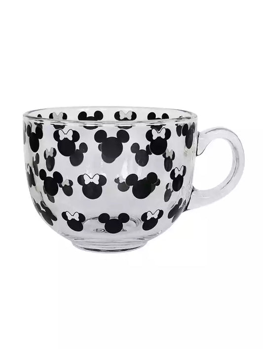 Mickey & Minnie Mouse Glass Mug
