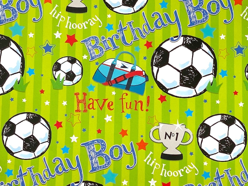 Football Wrapping Paper.