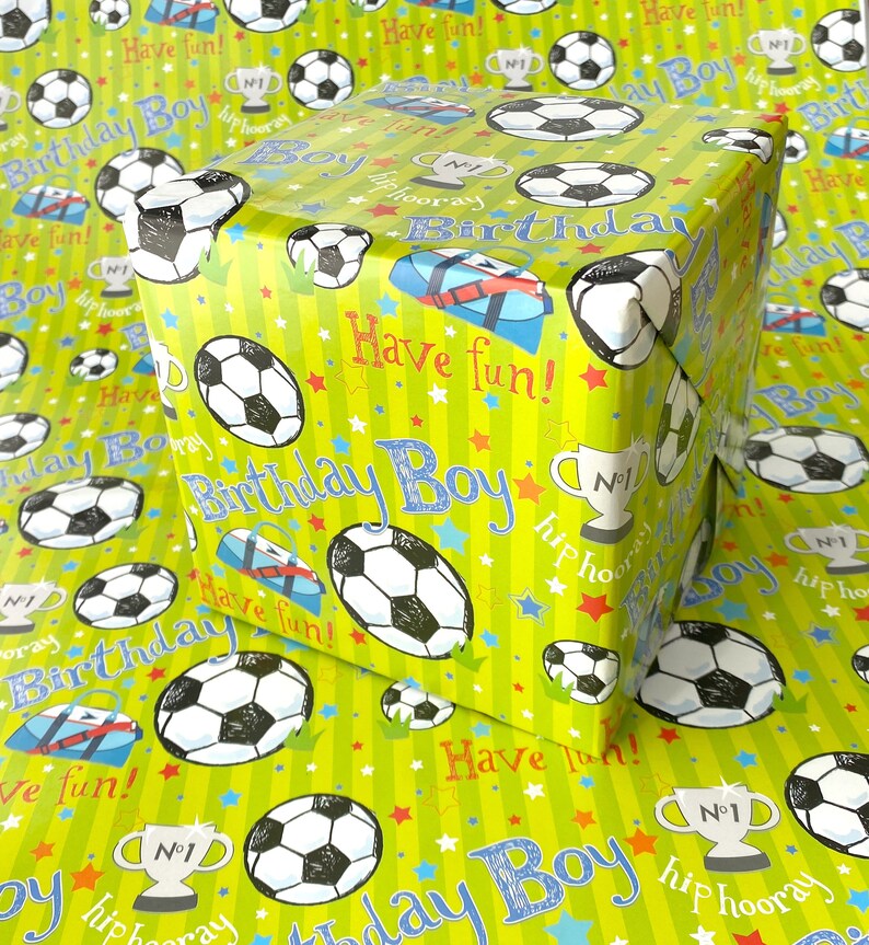 Football Wrapping Paper.