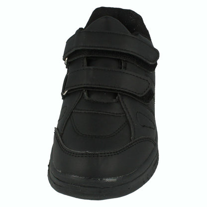 Black Strap School Shoe