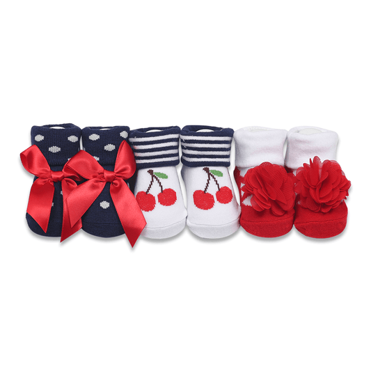 3 Pack Booties Gift Set(0-9 Months).