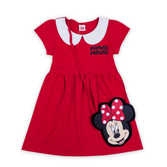 Minnie Mouse Dress With Bag.