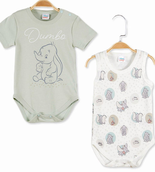 Disney Baby Dumbo Bodysuits- 2-Pack
