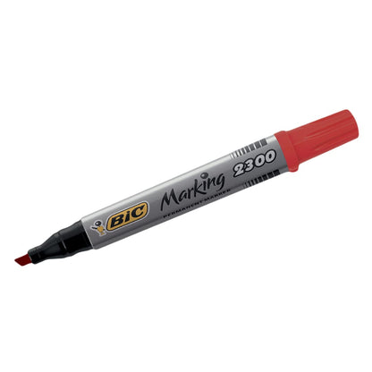 BIC "Marking 2300" Red Permanent Marker Pen.