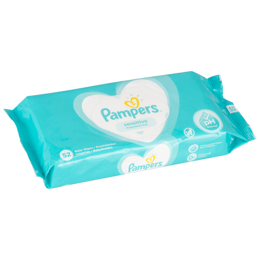 Pampers Sensitive Baby Wipes 52 Pack