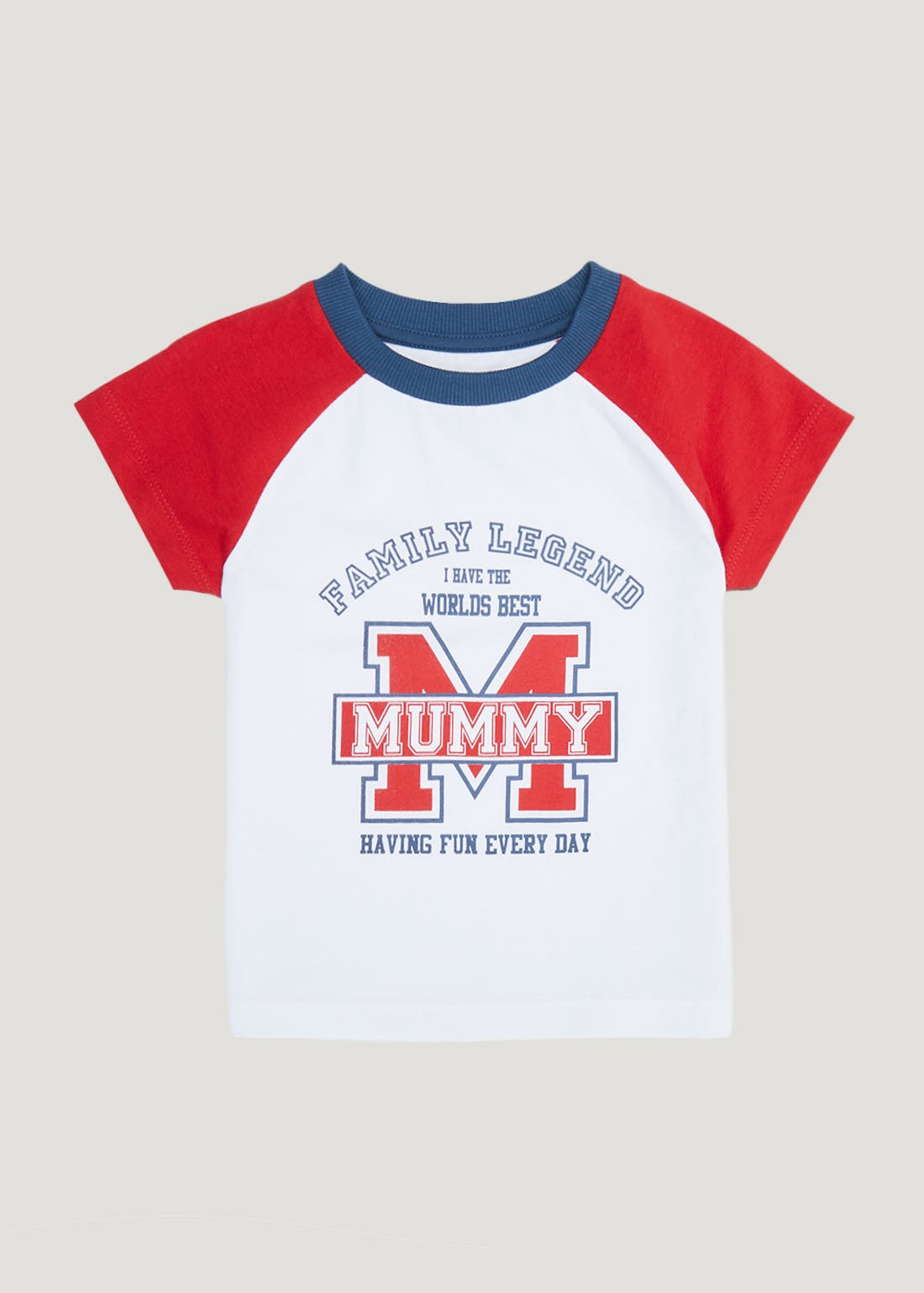 Boys Mummy Slogan Raglan T-shirt