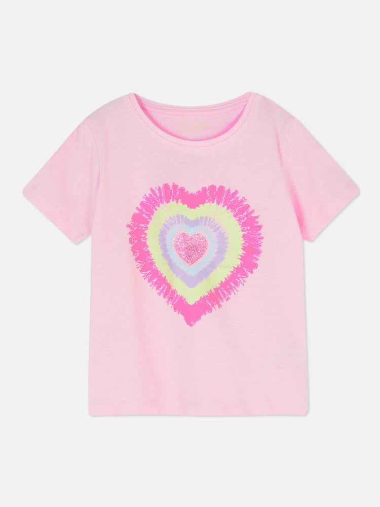 Heart Shape Tie Dye T-shirt