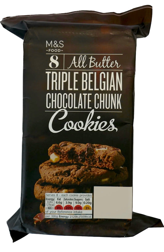M&S All Butter Triple Belgian Chocolate Chunk Cookies
