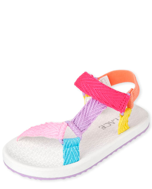 Girls Colorblock Webbed Sandals