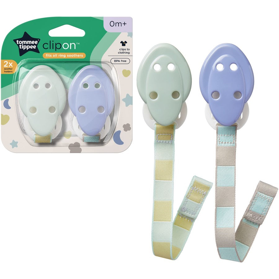 Tommee Tippee Soother Holders 2 Pack