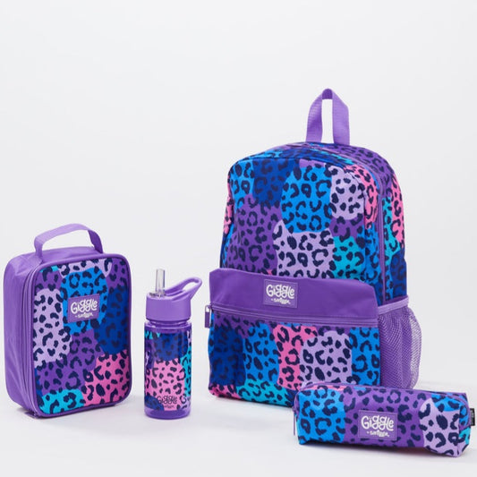 Animal Print Bundle Backpack - Lunchie/Bottle/Pencil case