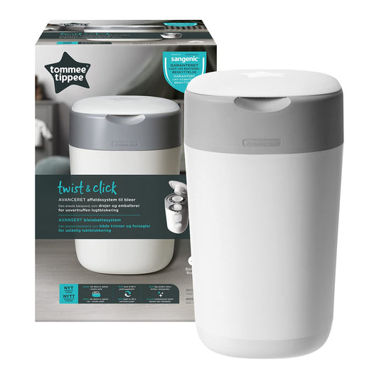 Tommee Tippee Twist and Click Advanced Nappy Bin.