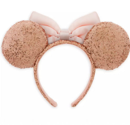 Minnie Mouse Sequin Ear Headband - Rose Gold