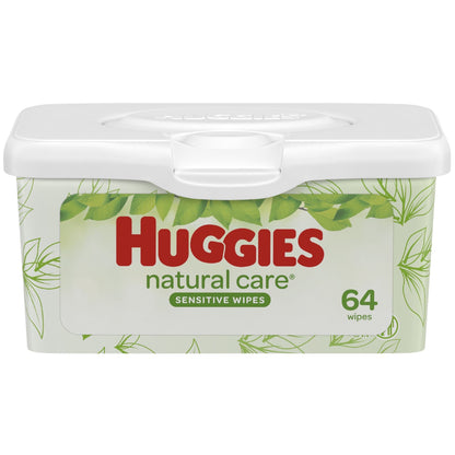 Huggies Natural Care Sensitive Wipes, 64 count