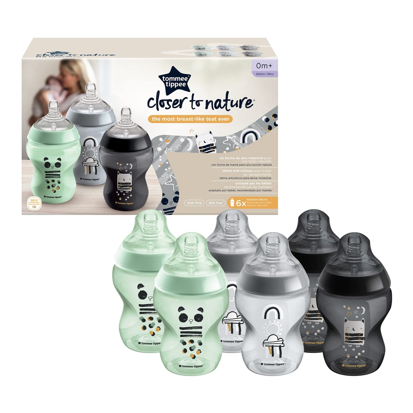 Tommee Tippee Closer To Nature Bottles (260ml)