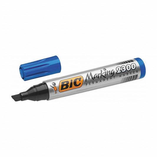 BIC "Marking 2300" Blue Permanent Marker Pen.
