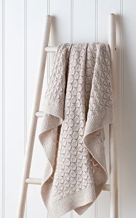 Knitted Blanket - Tan