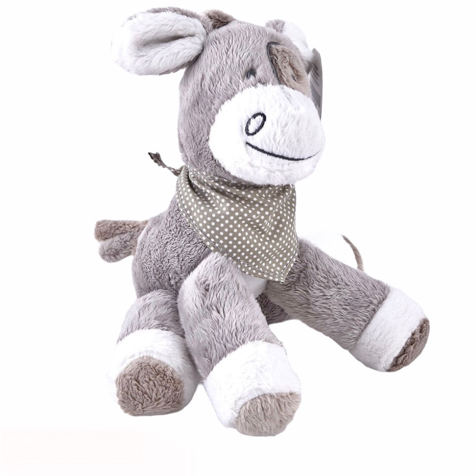 Grey & White Donkey With Neckerchief
