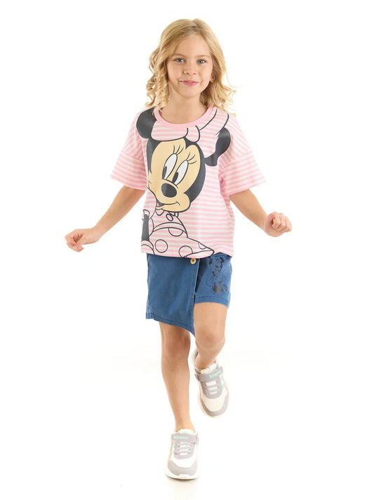 Minnie Mouse T-Shirt & Denim Skort